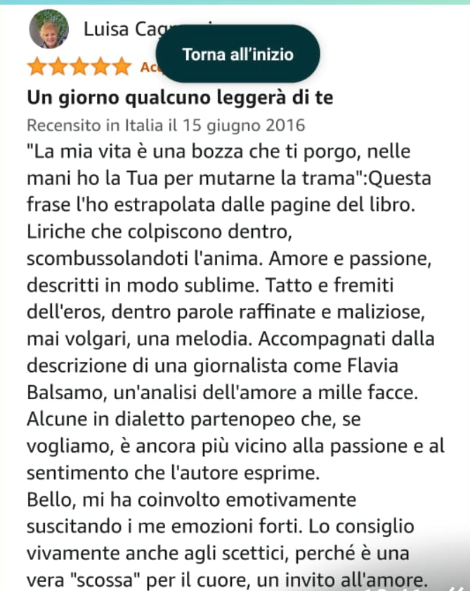qualcuno un giorno leggerà di te